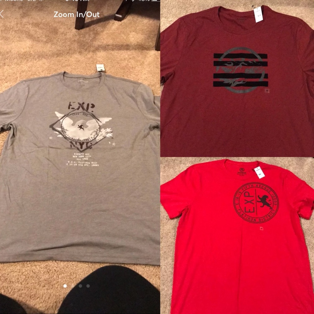 Express 3 men Graphic Tee size xl w tags